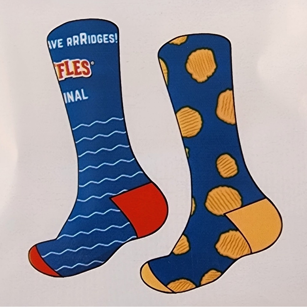 NWT Ruffles 1 Boxer + 2 Crew Socks Snack Bag Aisle Original Flavour M (31-33) - Picture 9 of 15